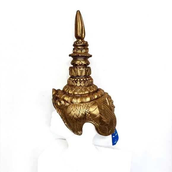 Vtg 90’s Cesar Mask Thai Siam Dance Stage Performance traditional Dance Hat NOS main image 9